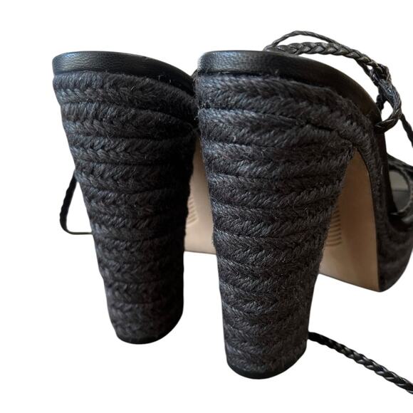 *NWOT Paige Carson Braided Ankle-Wrap Platform Espadrilles - Sz 9 - Picture 4 of 6